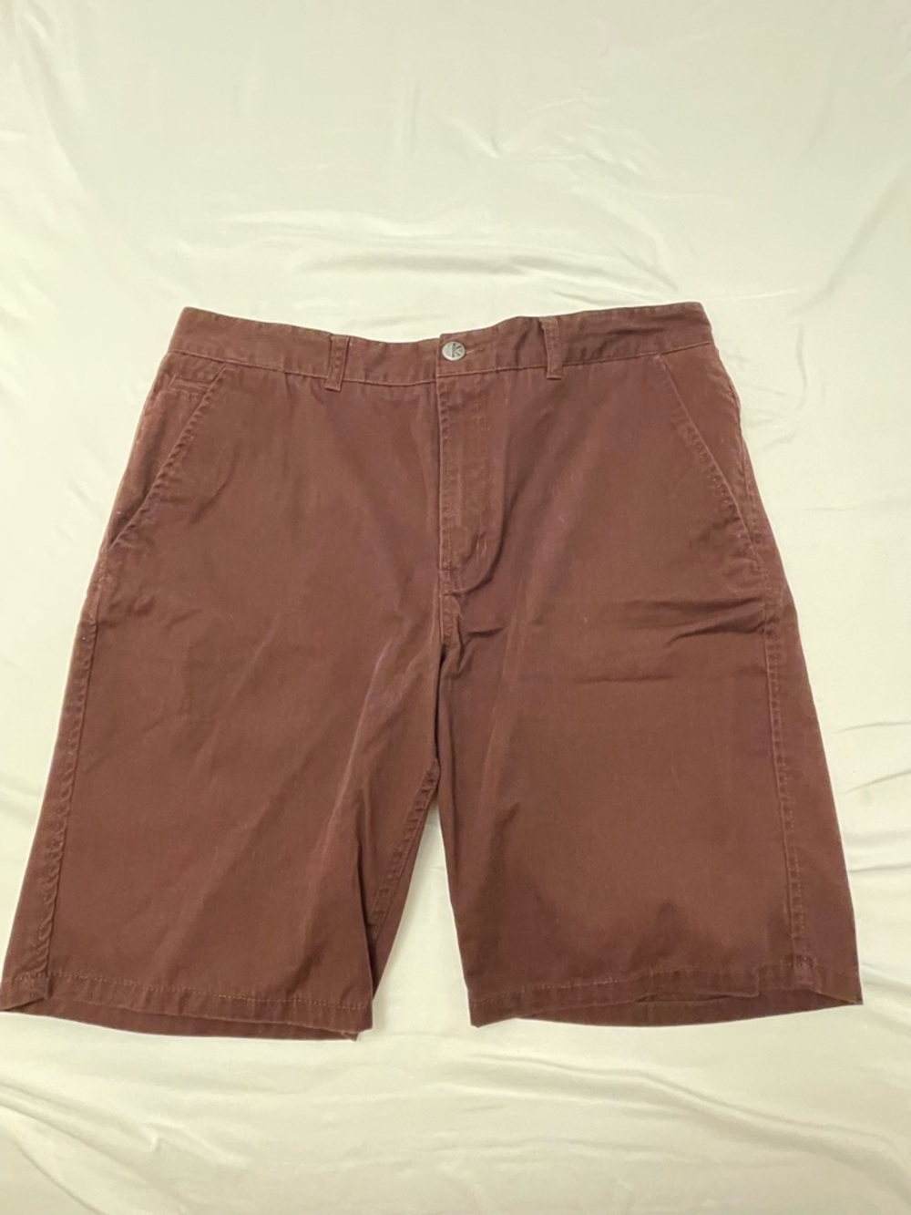 Taint Men's Casual Brown Cotton Shorts